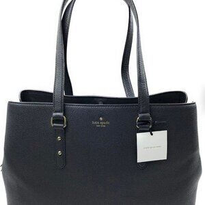 Kate Spade Larchmont Avenue Evangelie Satchel - Black with Gold Hardware
